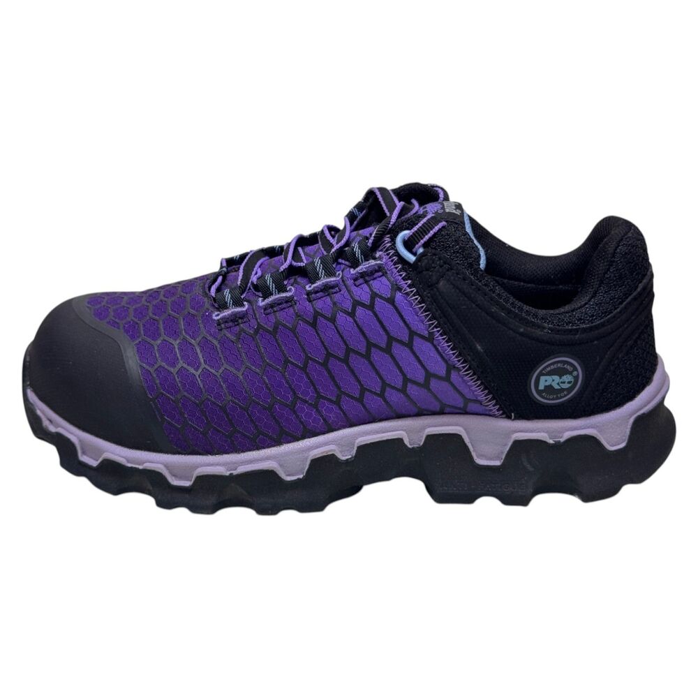 Timberland PRO A1H1S Powertrain Sport Womens 7M Alloy Toe ESD Work Shoes Black